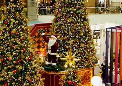 Santa Claus in der Mall